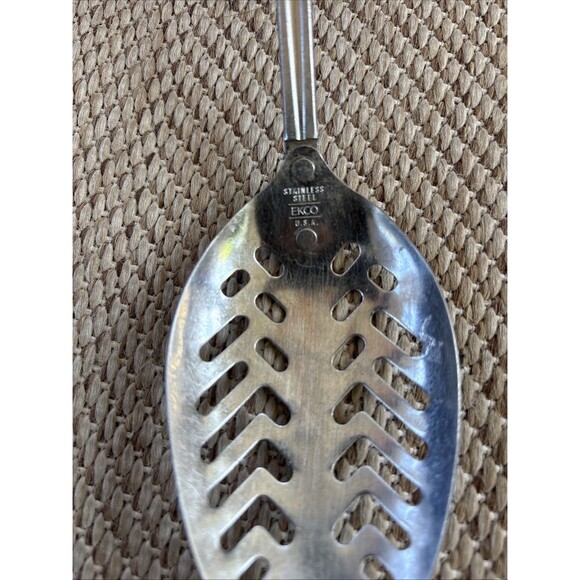 Vintage Ekco Eterna Slotted Cook Spoon - Picture 7 of 8